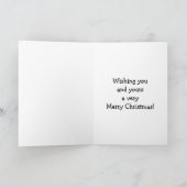 おもしろいクリスマスユーモアのゲイティングカード シーズンカード (内部)