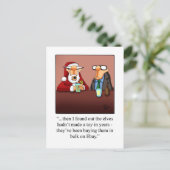 おもしろいクリスマスユーモアはがき シーズンポストカード (スタンド正面)