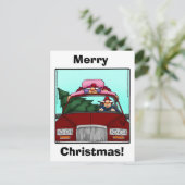 おもしろいクリスマスユーモアはがき シーズンポストカード (スタンド正面)