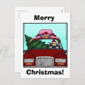 おもしろいクリスマスユーモアはがき シーズンポストカード (正面/裏面)