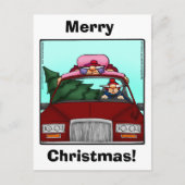 おもしろいクリスマスユーモアはがき シーズンポストカード (正面)