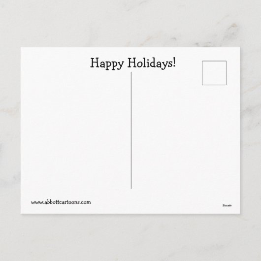 おもしろいクリスマスユーモアはがき シーズンポストカード (裏面)