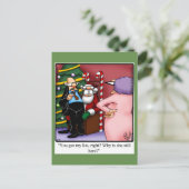 おもしろいクリスマスユーモアはがき シーズンポストカード (スタンド正面)