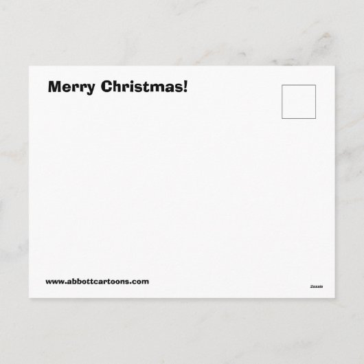 おもしろいクリスマスユーモアはがき シーズンポストカード (裏面)