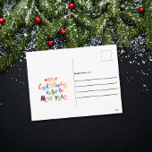 おもしろいクリスマスユーモアバウムキャットホリデーポストカード シーズンポストカード