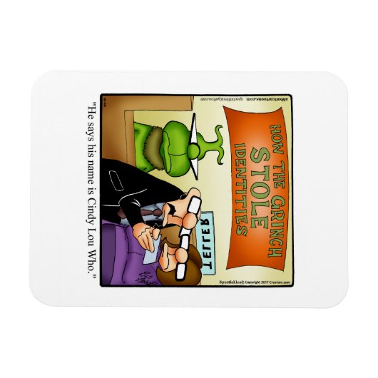 おもしろいクリスマスユーモア磁石ギフト マグネット (横)