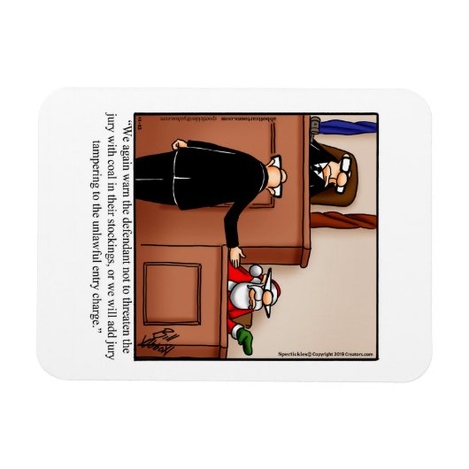 おもしろいクリスマスユーモア磁石ギフト マグネット (横)