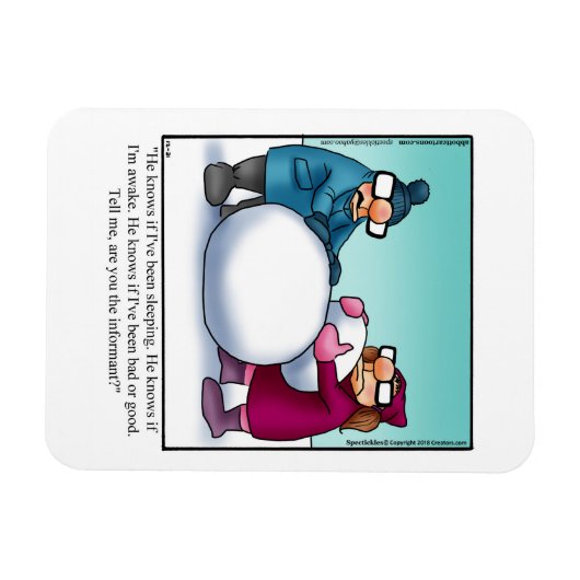 おもしろいクリスマスユーモア磁石ギフト マグネット (横)