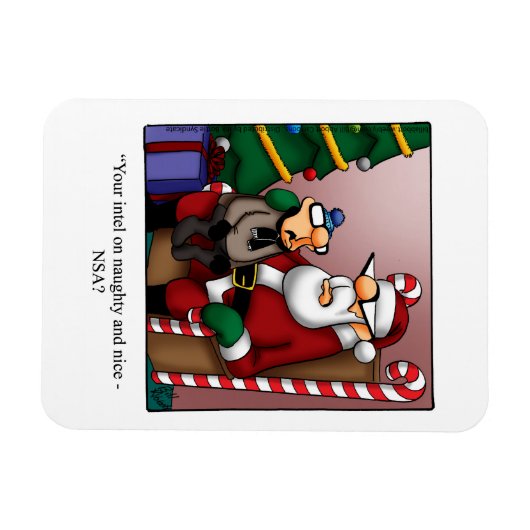 おもしろいクリスマスユーモア磁石ギフト マグネット (横)