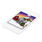 おもしろいクリスマスユーモア磁石ギフト マグネット (左側)