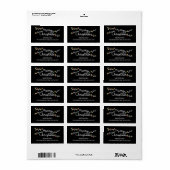 おもしろいクリスマスライツメリークリスマス住所 シール (フルシート)