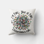 おもしろいクリスマスライトことわざ クッション (裏面)