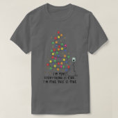 おもしろいクリスマスライトツリー素晴らしImすべて Tシャツ (デザイン正面)