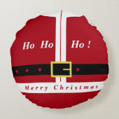 おもしろいクリスマスラウンド枕サンタクロースデザイン ラウンドクッション (裏面)