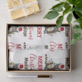 おもしろいクリスマスラクーンサンタハットクリスマス灯 薄葉紙 (ギフト)