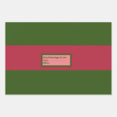 おもしろいクリスマスラッピング紙ギフトセット。 ラッピングペーパーシート (正面3)