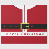 おもしろいクリスマスラッピング紙サンタデザインギフト ラッピングペーパー (フラット)