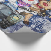 おもしろいクリスマスラッピング紙ハッピーフ最高のァンズ ラッピングペーパー (角)