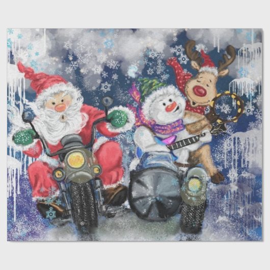 おもしろいクリスマスラッピング紙ハッピーフ最高のァンズ ラッピングペーパー (フラット)