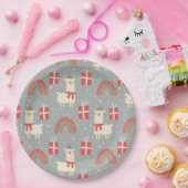 おもしろいクリスマスラマス紙プレート ペーパープレート (パーティー)