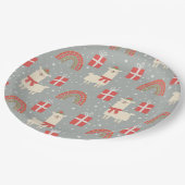 おもしろいクリスマスラマス紙プレート ペーパープレート (アングル)