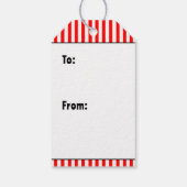 おもしろいクリスマスレスラーホリデーレスリング ギフトタグ (裏面)