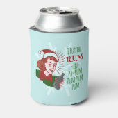おもしろいクリスマスレトロラムウーマンレディホリデー 缶クーラー (缶裏面)