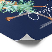 おもしろいクリスマスロヴィンガールズホールディングツリー&ライトズ ポスター (角)