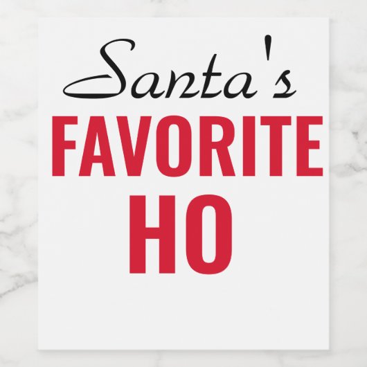 おもしろいクリスマスワインラベル – クリスマスワイングラス ワインラベル (シングルラベル)