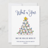 おもしろいクリスマス企業の シーズンカード (正面)