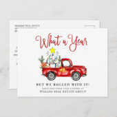 おもしろいクリスマス企業の ポストカード (正面/裏面)