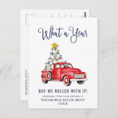 おもしろいクリスマス企業の ポストカード (正面/裏面)