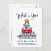 おもしろいクリスマス企業の ポストカード (正面/裏面)