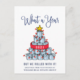 おもしろいクリスマス企業の ポストカード