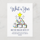 おもしろいクリスマス企業の ポストカード (正面)