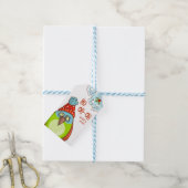 おもしろいクリスマス休暇ことわざフェスティバルバード ギフトタグ (より糸付き)
