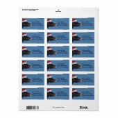 おもしろいクリスマス住所 シール (フルシート)