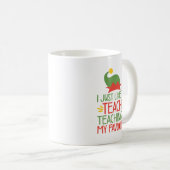 おもしろいクリスマス先生ことわざ |先生小妖精や小人 コーヒーマグカップ (正面右)