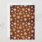 おもしろいクリスマス写真ベビー外は寒い シーズンカード (裏面)