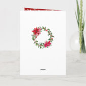 おもしろいクリスマス写真ベビー外は寒い シーズンカード (裏面)