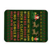 おもしろいクリスマス前の夜だっユーモアのあるた マグネット (横)