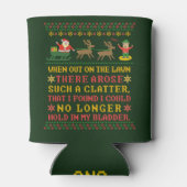 おもしろいクリスマス前の夜だっユーモアのあるた 缶クーラー (裏面)