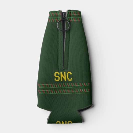 おもしろいクリスマス前の夜ユーモアのあるV2 ボトルクーラー (裏面)