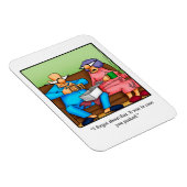 おもしろいクリスマス前の覗き込み マグネット (右側)