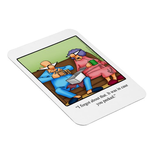 おもしろいクリスマス前の覗き込み マグネット (右側)