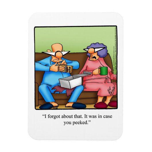 おもしろいクリスマス前の覗き込み マグネット (縦)