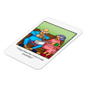 おもしろいクリスマス前の覗き込み マグネット (左側)