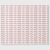 おもしろいクリスマス包装紙、ギフトではなく靴下ノベルティ ラッピングペーパー (フラット)