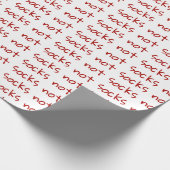 おもしろいクリスマス包装紙、ギフトではなく靴下ノベルティ ラッピングペーパー (角)