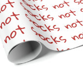 おもしろいクリスマス包装紙、ギフトではなく靴下ノベルティ ラッピングペーパー (ロールコーナー)